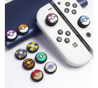 4 pz/lotto Pokemon Poke Ball Stick Grip Cap Joystick Per Nintendo Switch NS Lite Oled Controller