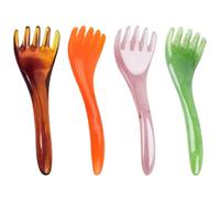 4 Pz massaggiatore per la testa pettine per la testa gua sha pettine a denti larghi massaggiatore per i piedi per massaggiare da massaggio femminile piede attrezzo