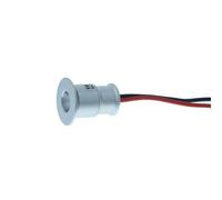 4 PZ Mini Faretto Led Da Incasso 1W DC 12V Neutro 4000K Carcassa Argento Angolo