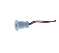 4 PZ Mini Faretto Led Da Incasso 1W DC 12V Neutro 4000K Carcassa Bianca Angolo 1