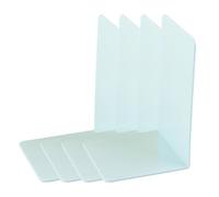 4 Pz Multifunzionale Acrilico Fermalibri Pratici Titolari Mensola Fermalibri Decorativi A Forma di L Supporti Decorativi Tappi Per Ufficio