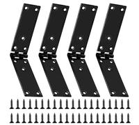 4 Pz Nastro per Casse, Cerniera Cassapanca, Cerniere Pieghevoli per Mobili, Connettore Cerniera a Scomparsa Resistenti, Cerniere per Porte in Legno Scatole Armadi (200 x 35 mm)