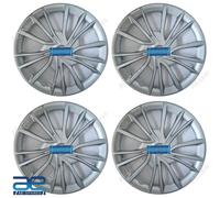 4 Pz Nuovi Coprimozzo In Plastica Argento 17" Per Mahindra Nuovo XUV700