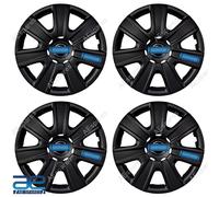 4 Pz Nuovo Mozzo Ruota Coperchi Cover Plastica Nero 12-16 " Per Auto Universale