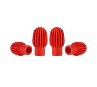 4 Pz/pacchetto Drumstick Caps Silicone Tamburo Bastone Maniche Bastone Testa Copertura Copertura Muta Per Tamburo Esercizio