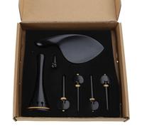 4 Pz/pacco In Legno 4/Violino Accessori Set Raccordi Del Mentoniera Tirare Bordo Della Stringa Coda Chiodo Tuning Pioli Peg Compound