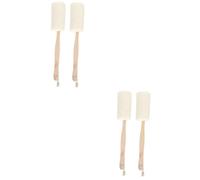 4 Pz Palla Da Bagno in Luffa Spazzola a Setole Morbide Scrubber Per Il Corpo Posteriore Spugne Da Bagno Per Doccia Spazzola Per Il Corpo Da Bagno Terme Di Legno Fiore Da Bagno Uomo