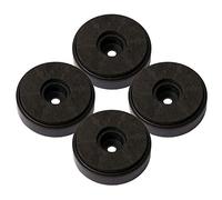 4 PZ Piedini di Isolamento per Giradischi Cuscinetti in Alluminio Punte per Altoparlanti Supporto Piede Coni Base Tappetino per Audio Suono Amplificatore (Nero, dimensioni: 40x10mm)