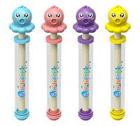 4 Pz Pistola ad acqua con fuochi d'artificio per bambini, giocattolo a form di polpo, animale dei cartoni animati, gioco interattivo in piscina per amici e famiglie