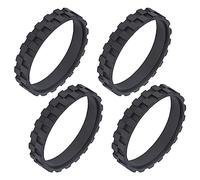 4 Pz Pneumatici per iRobot Roomba Ruote, Ricambio Gomme antiscivolo, Facile Montaggio Gomme Ruote Compatibili con iRobot Roomba 500, 600, 700, 800, 900, e e e i Modelli