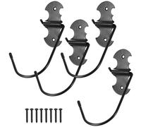 4 Pz Porta Biciclette da Muro, Gancio Appendi Bici da Muro Garage, Portabici da Muro Salvaspazio, Ganci da Parete Gancio Bici Muro Plegable, Ganci per Biciclette da Muro per Casa Garage