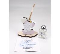 4 PZ Profumatore legno ELEFANTE ROSA 9x8 cm MADE IN ITALY bomboniera 159O