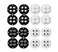 4 pz Puleggia Girevole Appiccicosa Rotazione Libera di 360 Gradi Ruote Girevoli Autoadesive Accessori for Contenitori Scatola di Immagazzinaggio Mobili(Black Steel Bead)