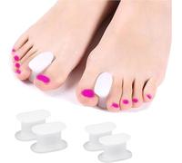 [4 pz] Raddrizza Dita Dei Piedi, protezione in silicone per le dita dei piedi, separatore per le dita dei piedi, distanziatore per le dita dei piedi sovrapposte Morbido e confortevole
