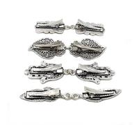 4 pz Retro Mantello Fibbia Collare Clip Sciarpa di Seta Scialle Fibbia Vita delle Donne Spilla Fissa Clip da Cintura Strass Maglione Chiusura gioielli(E)