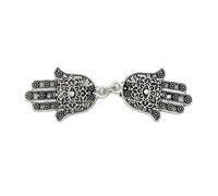4 pz Retro Mantello Fibbia Collare Clip Sciarpa di Seta Scialle Fibbia Vita delle Donne Spilla Fissa Clip da Cintura Strass Maglione Chiusura gioielli(C)