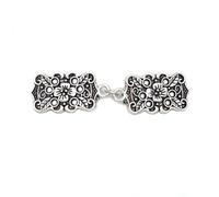 4 pz Retro Mantello Fibbia Collare Clip Sciarpa di Seta Scialle Fibbia Vita delle Donne Spilla Fissa Clip da Cintura Strass Maglione Chiusura gioielli(D)