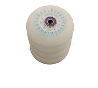 4 pz Ruota di Pattinaggio LED Flash Pattini A Rotelle Ruote 72 76mm 80mm Pneumatico da Slalom per Pattini a rotelle e Pattini Fitness(64mm Blue ILQ11)