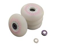 4 pz Ruota di Pattinaggio LED Flash Pattini A Rotelle Ruote 72 76mm 80mm Pneumatico da Slalom per Pattini a rotelle e Pattini Fitness(68mm Pink ILQ11)