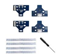 4 PZ Scheda di Interfaccia JDS-001 e 14 Pin Cavo Nastro Compatibile con PS4 Pro / PS4 Slim Controller Wireless Sostituzione Porta di Ricarica