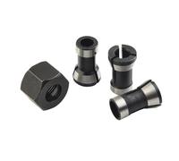 4 pz/set 1/4 "6mm 6.35mm 8mm Trimmer Pinza Mandrino Router Bit Gambo Adattatore for Incisione Guarnizioni Macchina Chuck di Conversione