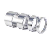 4 Pz/Set 5/10/15/20 Mm Cuffie in Lega di Alluminio Stem Spacer 28,6 Mm Tappo Rondella Forcella per Ciclismo su Strada,