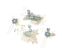 4 pz/set accessori per capelli da sposa fiore perla pettini per capelli damigella d'onore forcine tiara copricapo EN8 bastoncini per capelli