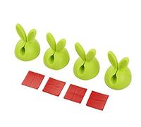 4 Pz/set Cavo Clip Scrivania Organizzatore Ordinato Cavo USB Porta Piombo Verde Durevole e Utile Durability