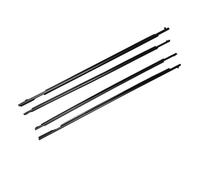 4 pz/set Finestra Meteo Strisce Fit per 2010-2016 Finestra Nera Gomma Striscia di Tenuta Accessori Auto Strisce Decorative