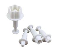 4 pz/set fiore stantuffo fondente taglierina pasta di zucchero torta decorazione strumenti biscotto stampino accessori da forno rotonda pasticceria stantuffo