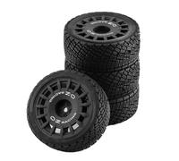 4 Pz/set Flat Running Gomma Pneumatico Ruota di Ricambio RC Parti per HPI Kyosho Tamiya TT02 XV-01 1/10 RC Auto, Nero