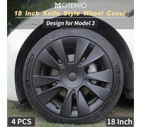 4 pz/set Hubcap 18 pollici copertura completa coltello copriruota Design per Tesla Model 3 2017-2023 ruota Hubcap accessori di ricambio