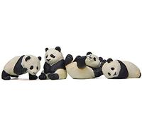 4 pz/set Panda Moss Micro Paesaggio Terrario Figura Decorazione Resina Divertente Panda Bambini Ornamento Fata Giardino Miniatura Durabilità