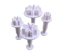 4 pz/set piccolo stantuffo fondente taglierina pasta di zucchero torta decorazione strumenti biscotto stampino accessori da forno rotonda pasticceria stantuffo