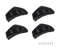 4 Pz/set Universale Modificato Paraurti Posteriore Lip Diffusore Spoiler Scratch Protector Ala Telaio Pinne Di Squalo Splitter Modanatura Trim Spoiler Posteriori dell'Auto(4pcs-Carbon)