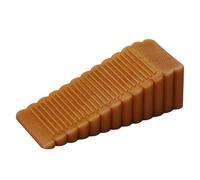 4 pz Silicone Fermaporta Blocco Cuneo Porta Home Office Posteriore Fermo Anti-collisione Arresto per Tutti i Pavimenti Duri(Brown)