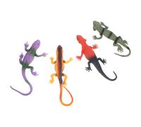 4 pz Simulazione Lucertola Figurina Realistica Rettile Figura Animale Finto