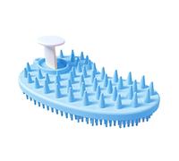 4 Pz Spazzola da bagno e shampoo - Spazzola per shampoo portatile antiscivolo | Scalp Exfoliator per la rimozione della forfora, setole in silicone morbido, raggiunge facilmente la radice di Abbto