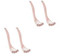 4 Pz Spazzola Per La Pulizia Della Schiena Spazzola Per Il Corpo in Silicone Lavasciuga Posteriore Per Tenuto in Mano Muscolo Di Ghiaccio Gel Di Silice Zampe Di Gallina