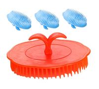 4 Pz Spazzola Per Shampoo Da Massaggio Massaggiatore Cuoio Capelluto Esfoliante Per Cuoio Capelluto Spazzola Esfoliante Per Il Cuoio Capelluto Soffione Doccia Forfora Uomo