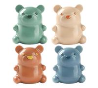 4 Pz Spazzola Per Unghie Per Bambini - Spazzola Per Unghie A Forma Di Orso | Spazzolino Per Unghie Mani | Detergente Per Pennelli Per Unghie A Forma Di Orso | Per Pulizia Di Mani Delle Unghie