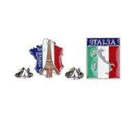 4 pz Spille a Forma di Edificio Spille da Donna Creative Spilla Unica Pin