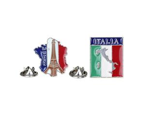4 pz Spille a Forma di Edificio Spille da Donna Creative Spilla Unica Pin
