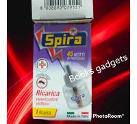 4 pz SPIRA Ricarica Liquida per Elettroemanatore Vaporizzatore Elettrico Zanzare