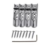 4 PZ Split Design Basso Elettrico Ponte Sella In Lega di Zinco Separato Basso Elettrico Chitarra Ponte Facile Installazione Sing