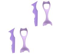 4 Pz Stencil Per Eyeliner Per Gli Occhi Punte Delle Degli Stencil Per Eyeliner Strumento Per Il Trucco Del Rossetto Make up Stencil Viola Gel Di Silice Mancare Deflettore Arco
