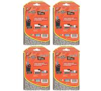 4 Pz SUPER FIVE Ricambi Panno Black Mop in Microfibra