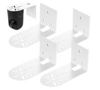 4 Pz Supporto da Parete per Eufy Camere, L Supporto in Metallo per Eufy Security Indoor Cam E220/Blink Mini Pan Tilt Telecamere, accessori per montaggio a soffitto, con viti