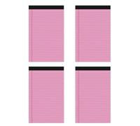 4 Pz Taccuini tascabili Carta da Scrittura a righe Pad Scratch Book Strappabile Legale Forniture per ufficio Strappabile Legale Foderato Pad Pocket Notepad Scrittura