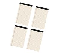 4 Pz Taccuini tascabili Carta da Scrittura a righe Pad Scratch Book Strappabile Legale Forniture per ufficio Strappabile Legale Foderato Pad Pocket Notepad Scrittura
